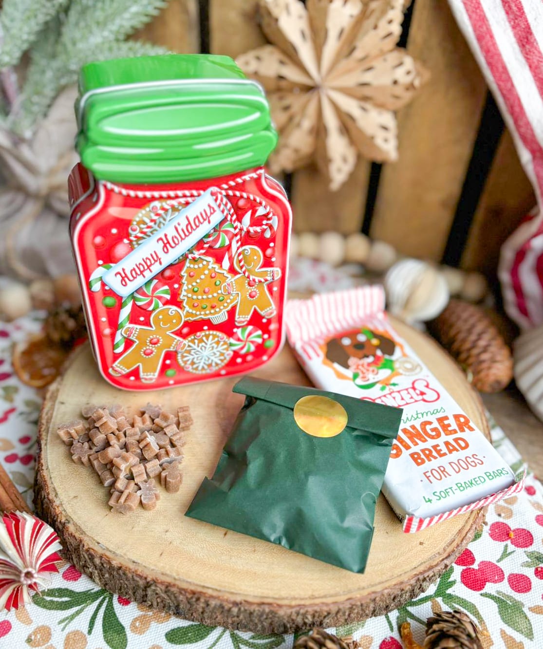 Christmas Jar Shaped Tin Filled With Christmas Goodies | 4 Varieties