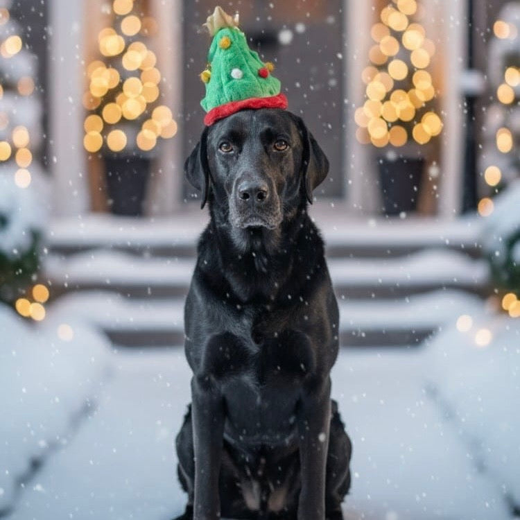The Worthy Dog | Christmas Tree Hat