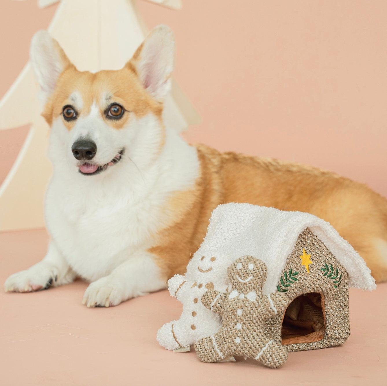 Lambwolf | Gingerbread House | Christmas Interactive Enrichment Dog Toy