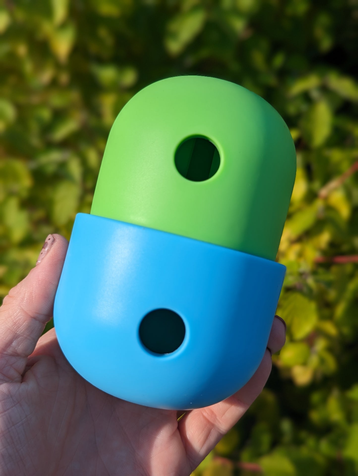 Treat Dispenser & Slow Feeder Combo Lime & Sky Blue