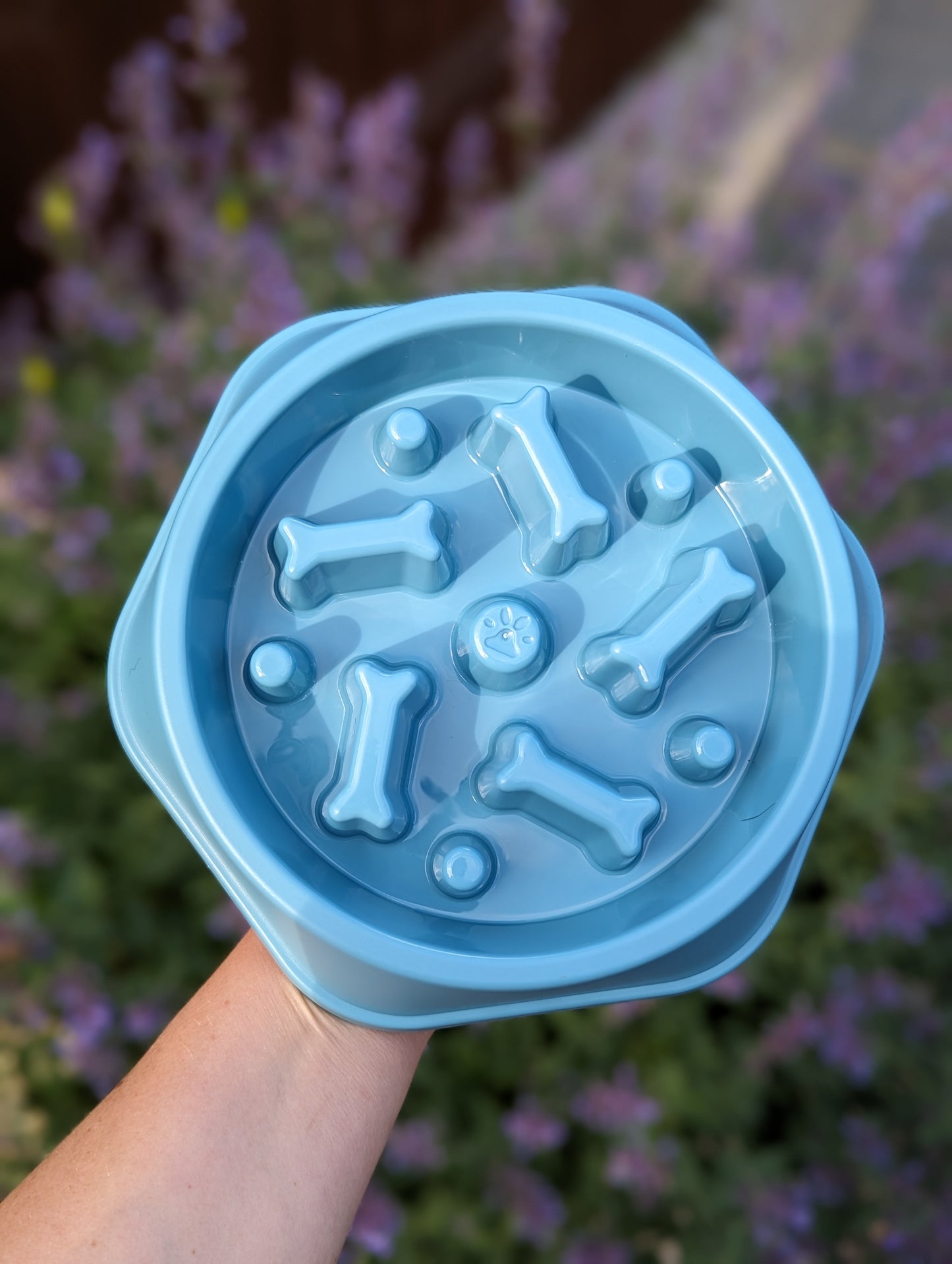 Bone Design Slow Feeder Blue | Large