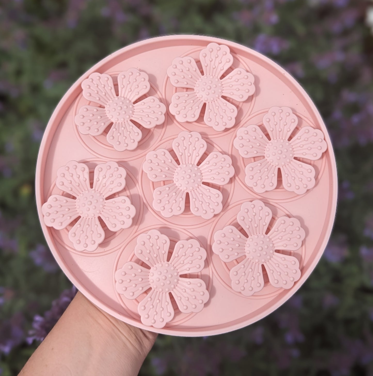 Textured Flower Garden Enrichment Mat Peony