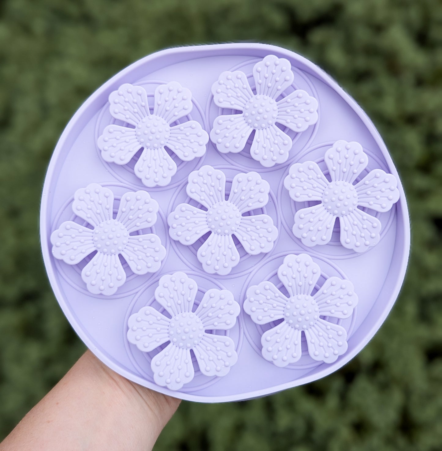 Textured Flower Garden Enrichment Mat | Lilac Dreams