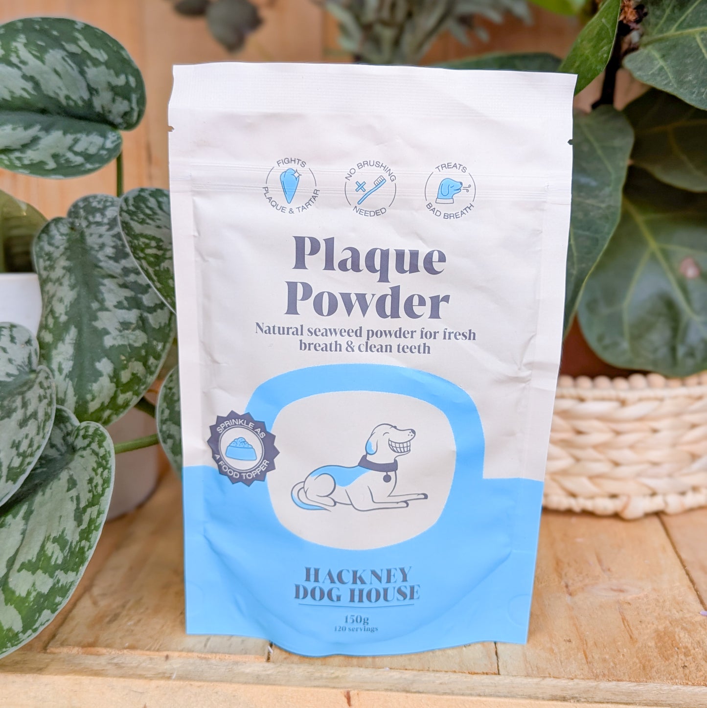 Hackney Dog House | Plaque Seaweed Powder for Dogs | 120 Servings