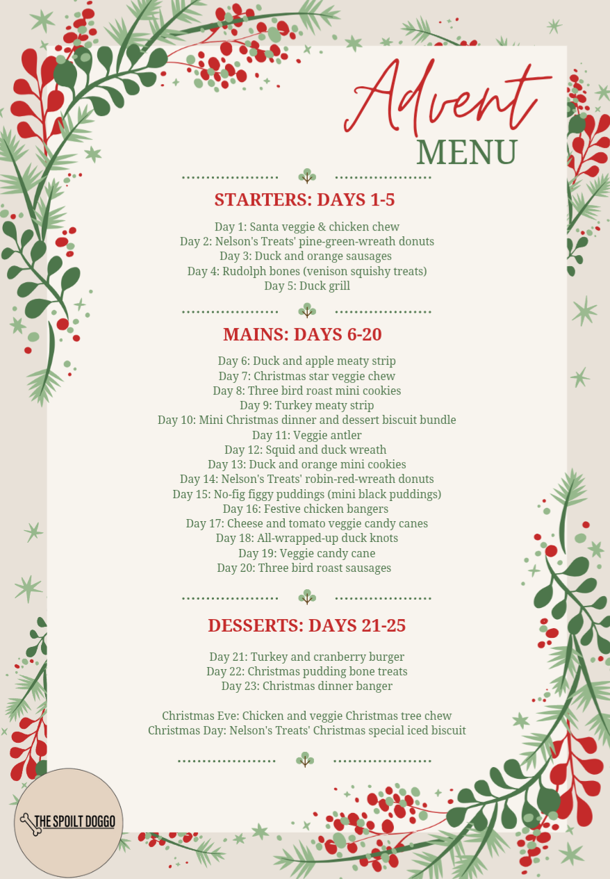 The Spoilt Doggo π Advent Calendar 2025 π