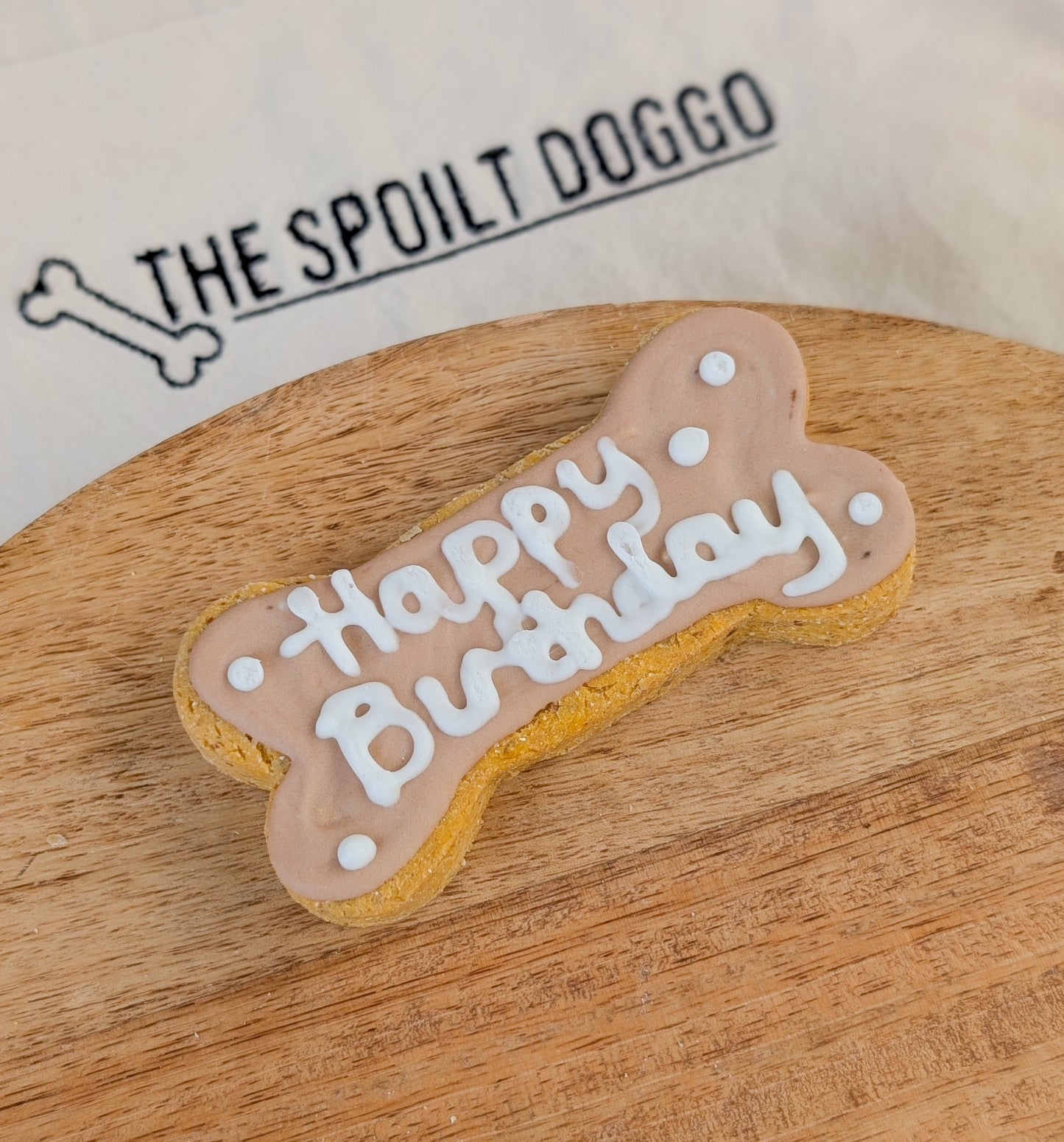Happy Birthday Iced Biscuit