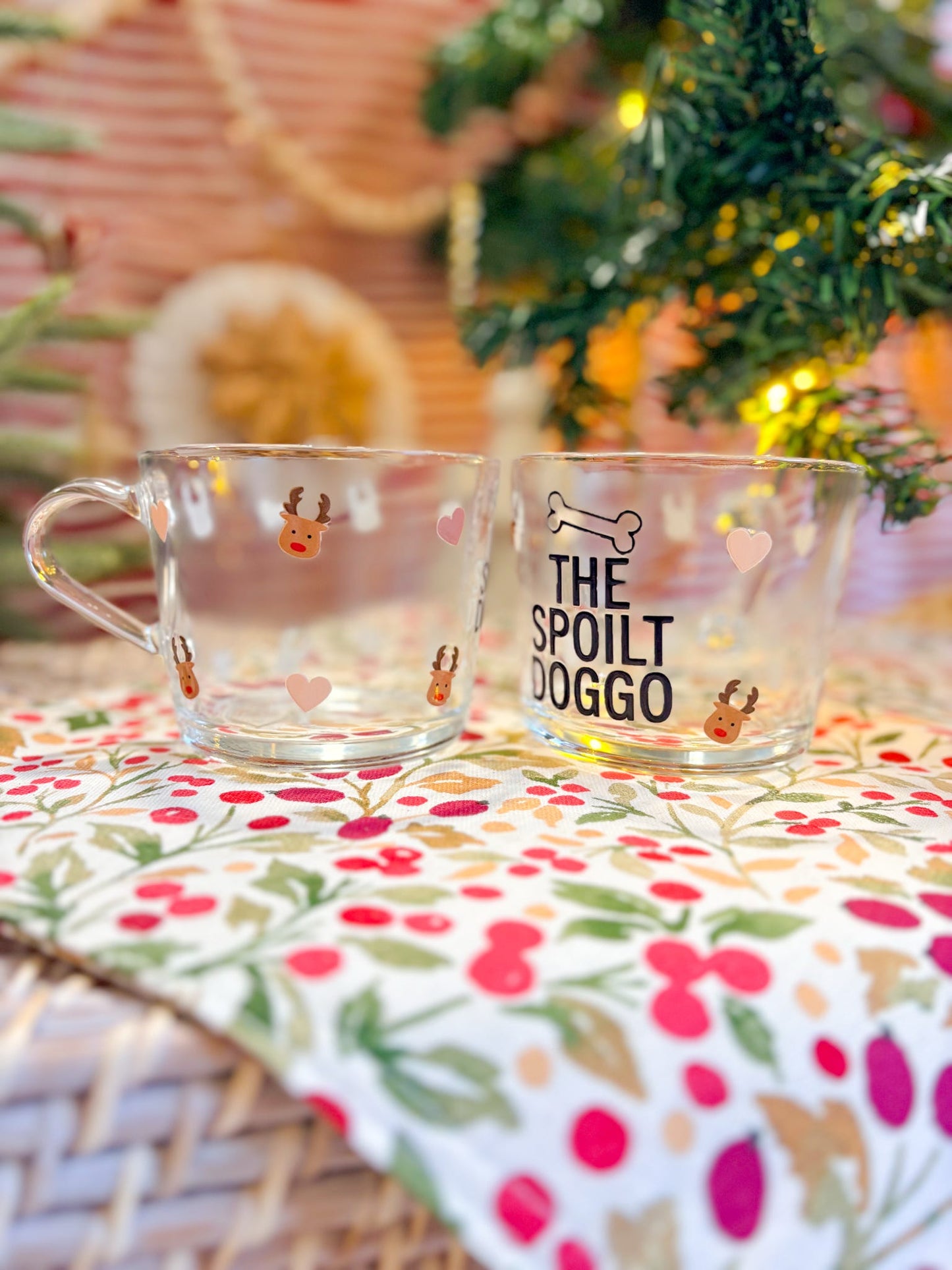 The Spoilt Doggo Christmas Glass Mug
