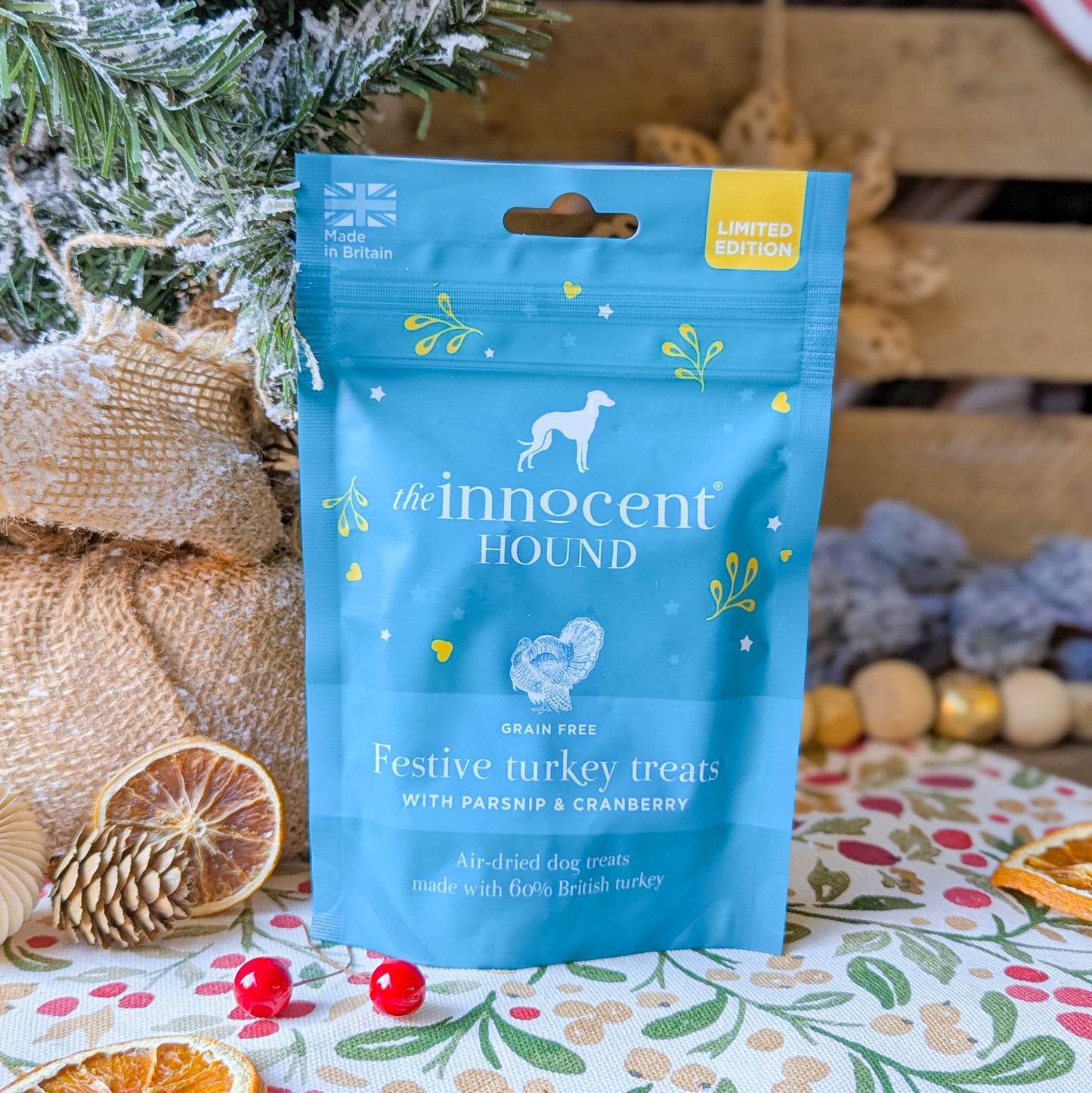 The Innocent Hound | Festive Turkey Treats with Parsnip & Cranberry