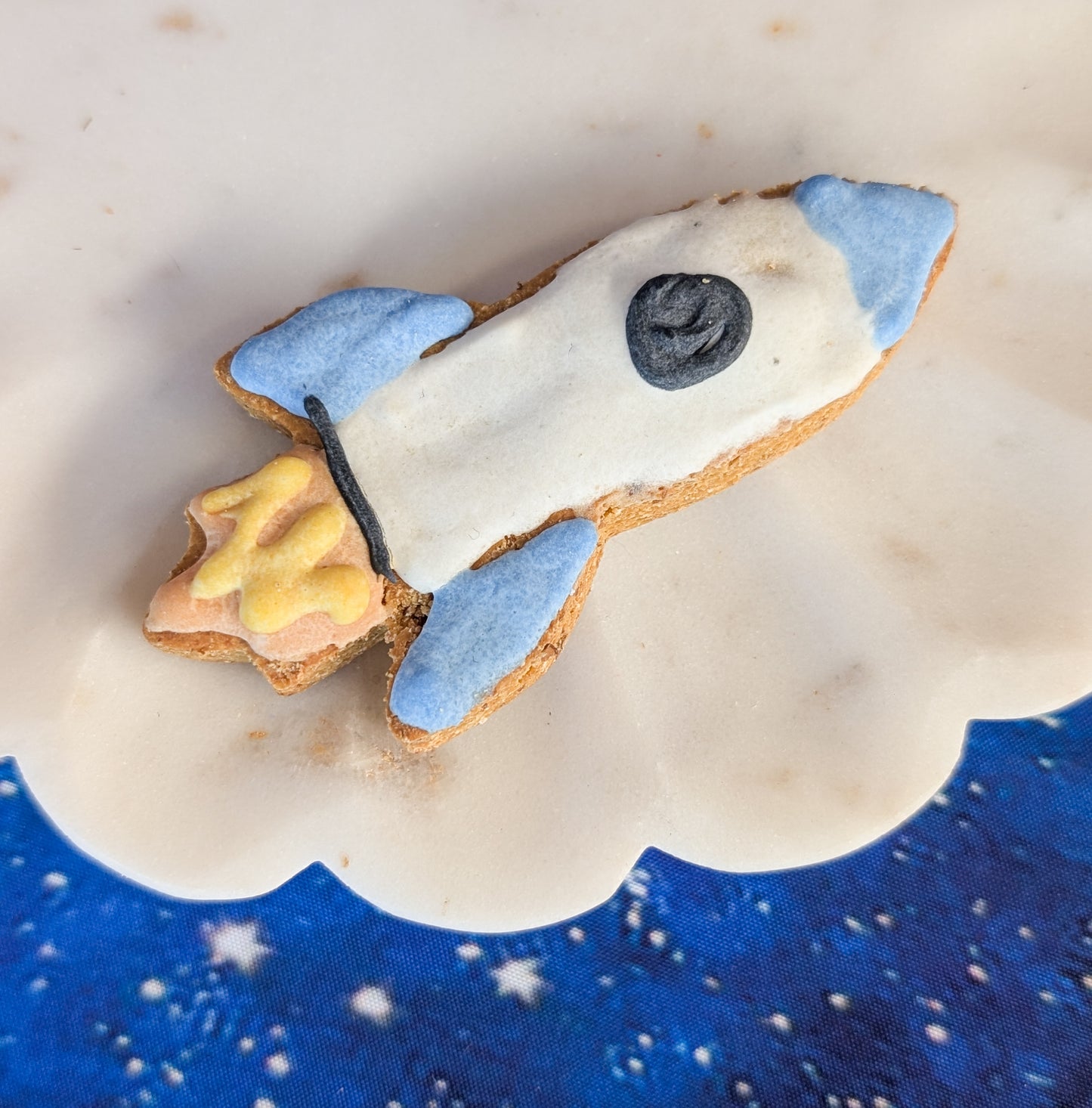 Space Day Celebration Iced Biscuits