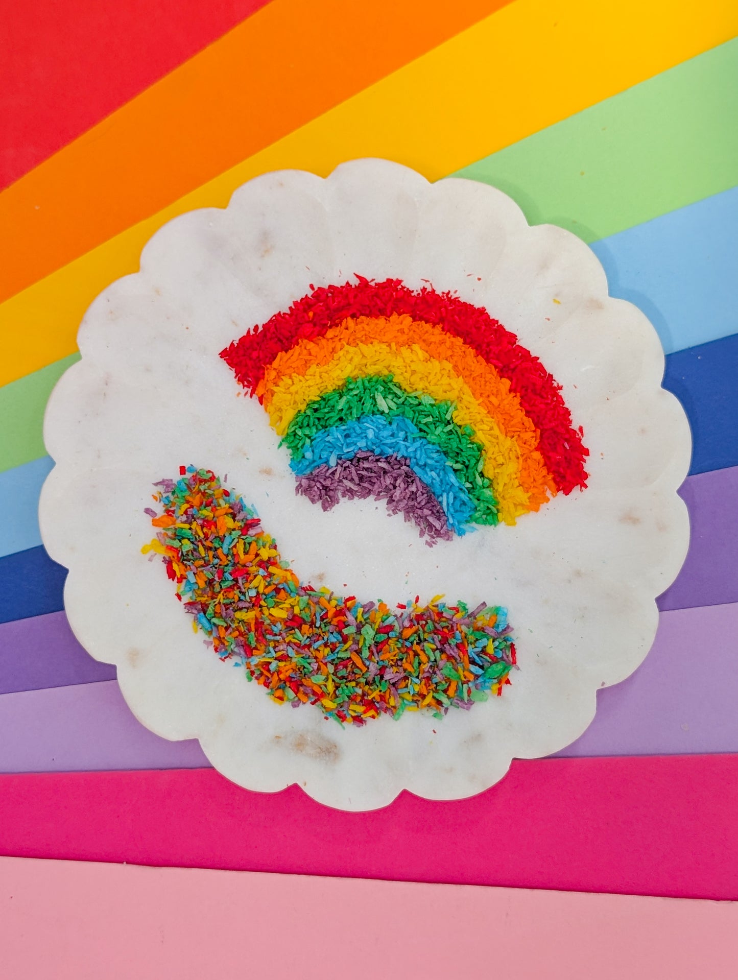 Rainbow Coconut Sprinkles