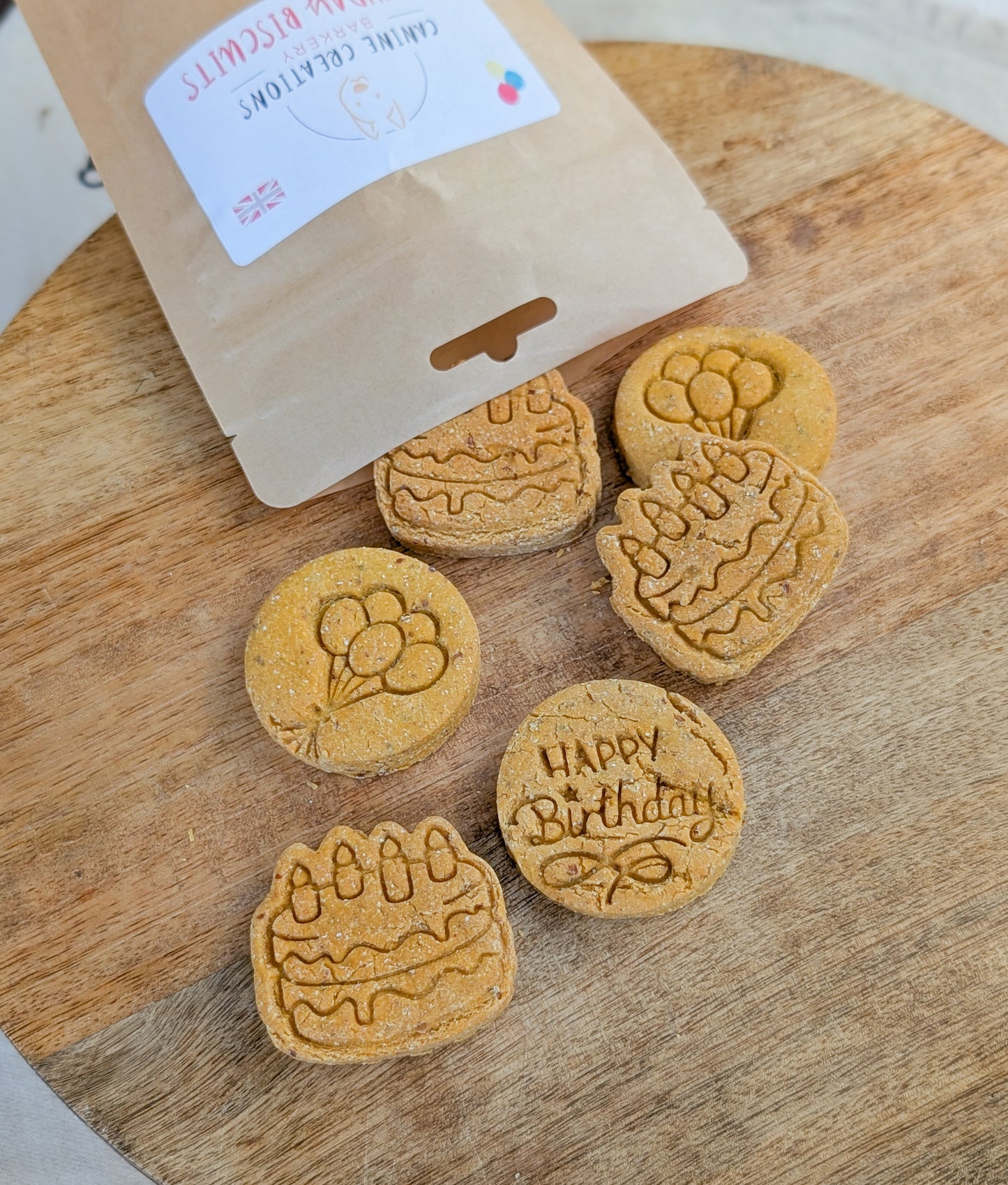 Birthday Cake Biscuits Treat Bag