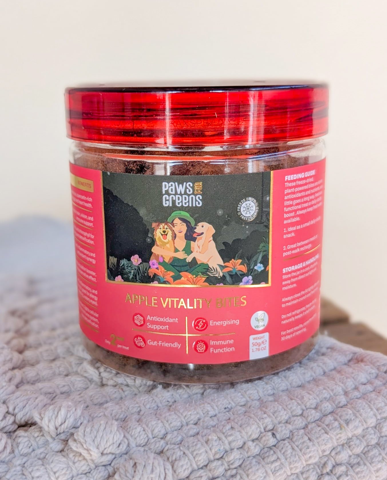 Paws For Greens Freeze-Dried Apple Vitality Bites