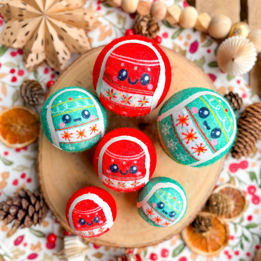 Christmas Tree Bauble | Tennis Ball Dog Toy
