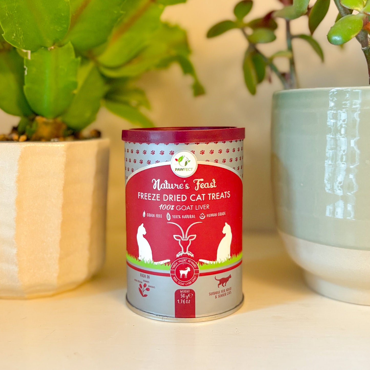 🐈‍⬛ Pawfect Nature's Feast Freeze-Dried Cat Treats | 100% Goat Liver 🐐