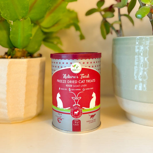 🐈‍⬛ Pawfect Nature's Feast Freeze-Dried Cat Treats | 100% Goat Liver 🐐