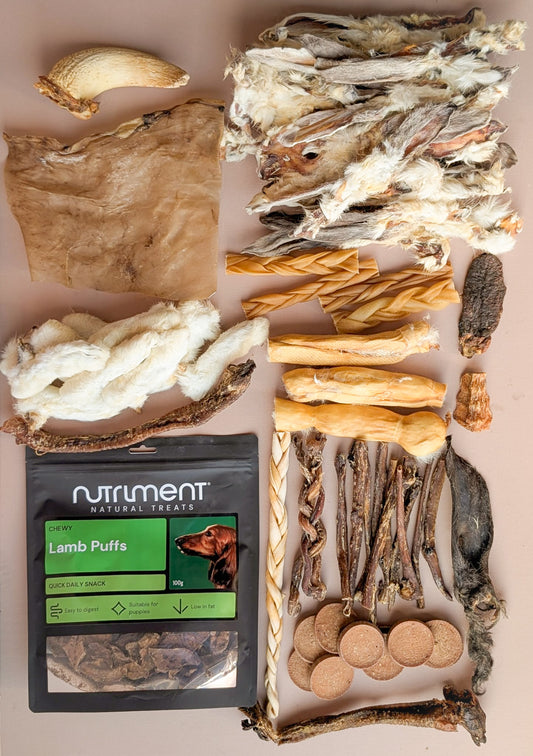 "Luna's Lamb & Loppy" Box | Lamb & Rabbit Natural Treat Box | Available in 2 sizes