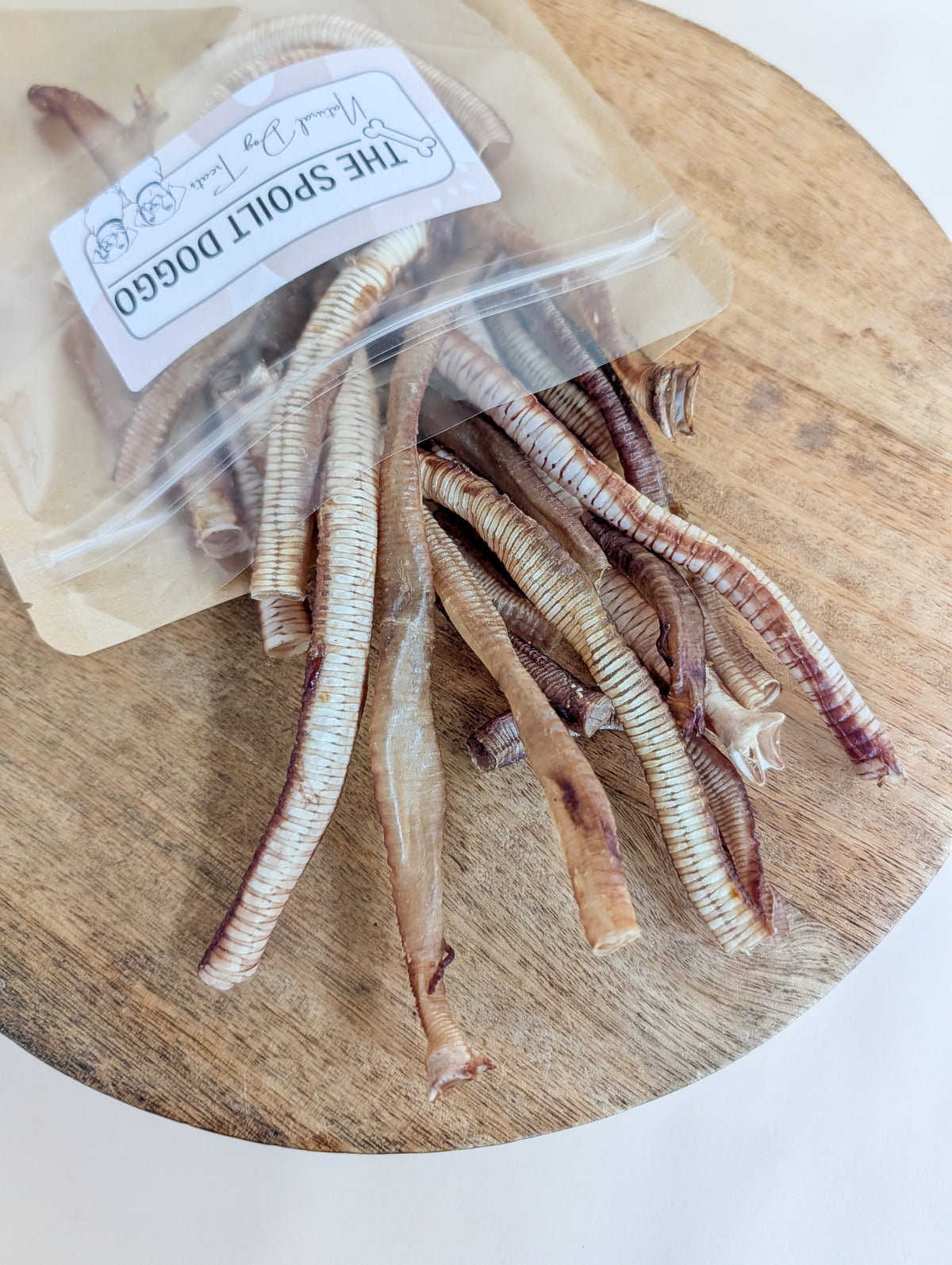 “Wriggle Mortis” Air-Dried Goose Trachea