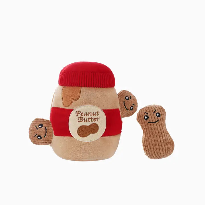 Hugsmart Pet Interactive Toy | Peanut Butter Jar Food Party