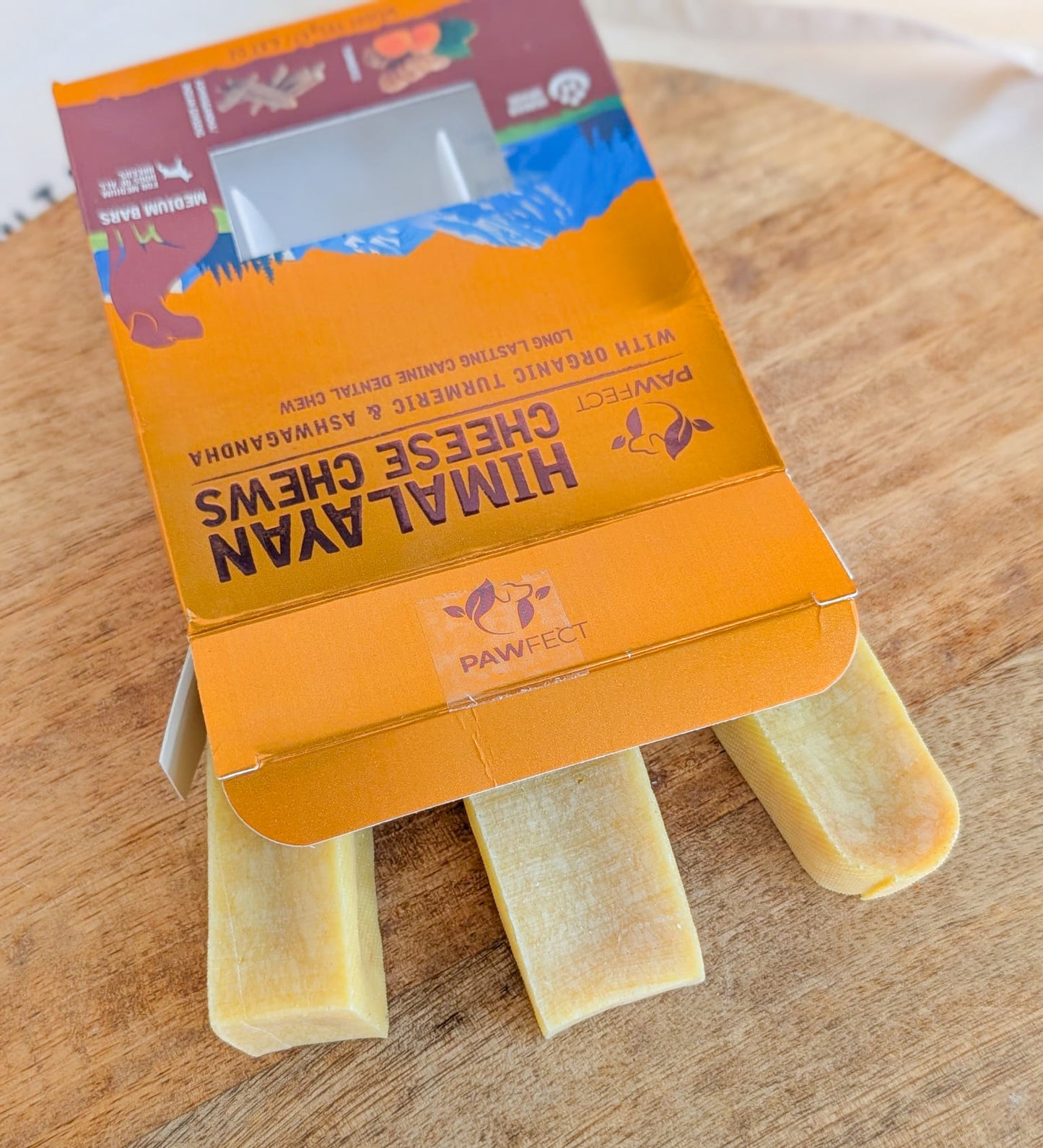 Pawfect Himalayan Yak Cheese Chews | Turmeric & Ashwagandha (3 pack) | 15% Off Tasty Tuesday (Alix's Choice)