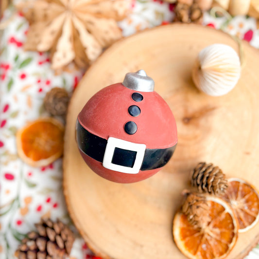 Claus the Christmas Bauble Ball | Latex Dog Toy