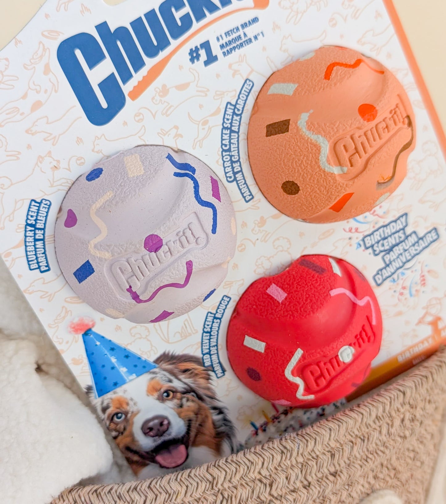 Chuckit!® | Birthday Ball Set Medium 3 Pack