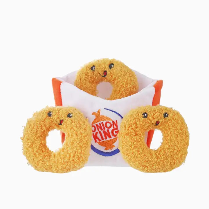 Hugsmart Pet Interactive Toy | Onion Rings Food Party