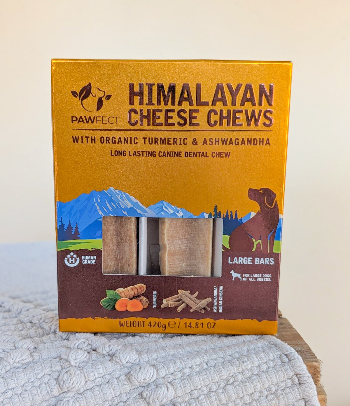 Pawfect Himalayan Yak Cheese Chews | Turmeric & Ashwagandha (3 pack) | 15% Off Tasty Tuesday (Alix's Choice)