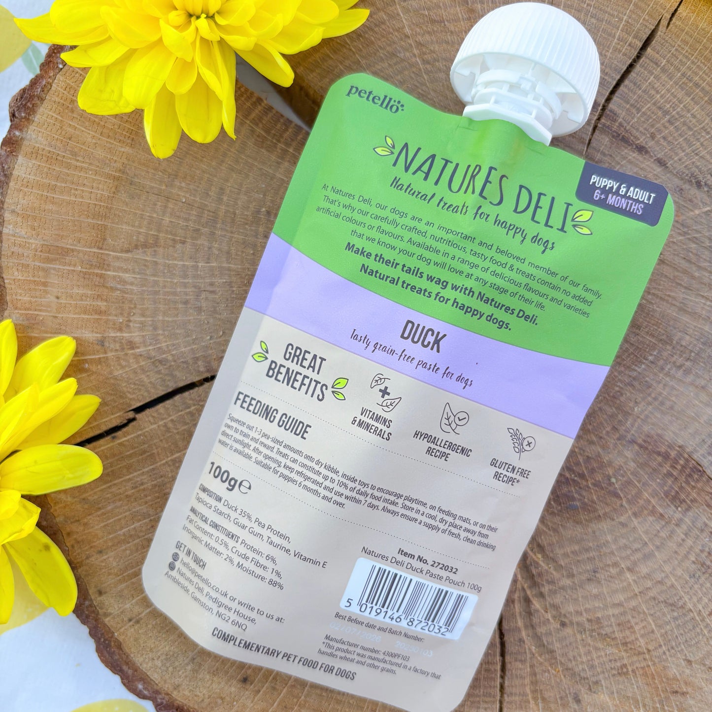 Natures Deli Paste Pouch | Duck