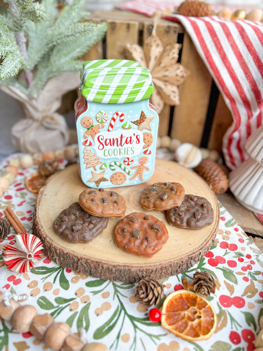 Christmas Jar Shaped Tin Filled With Christmas Goodies | 4 Varieties