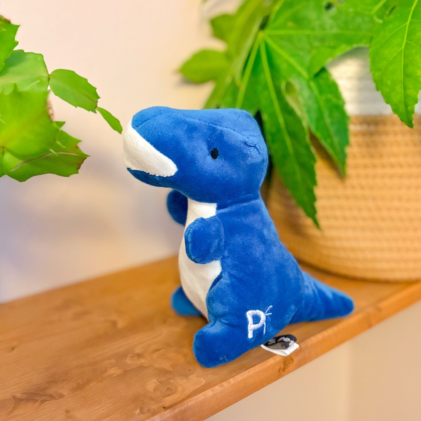 Baby Dino Squeaky Plush Dog Toy