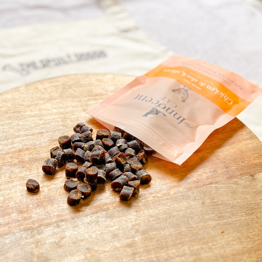 🐈 The Innocent Cat | Grain Free Chicken & Duck Slices with Catnip 😻