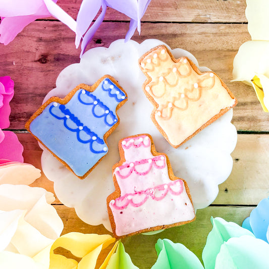 Birthday Cake Iced Biscuit