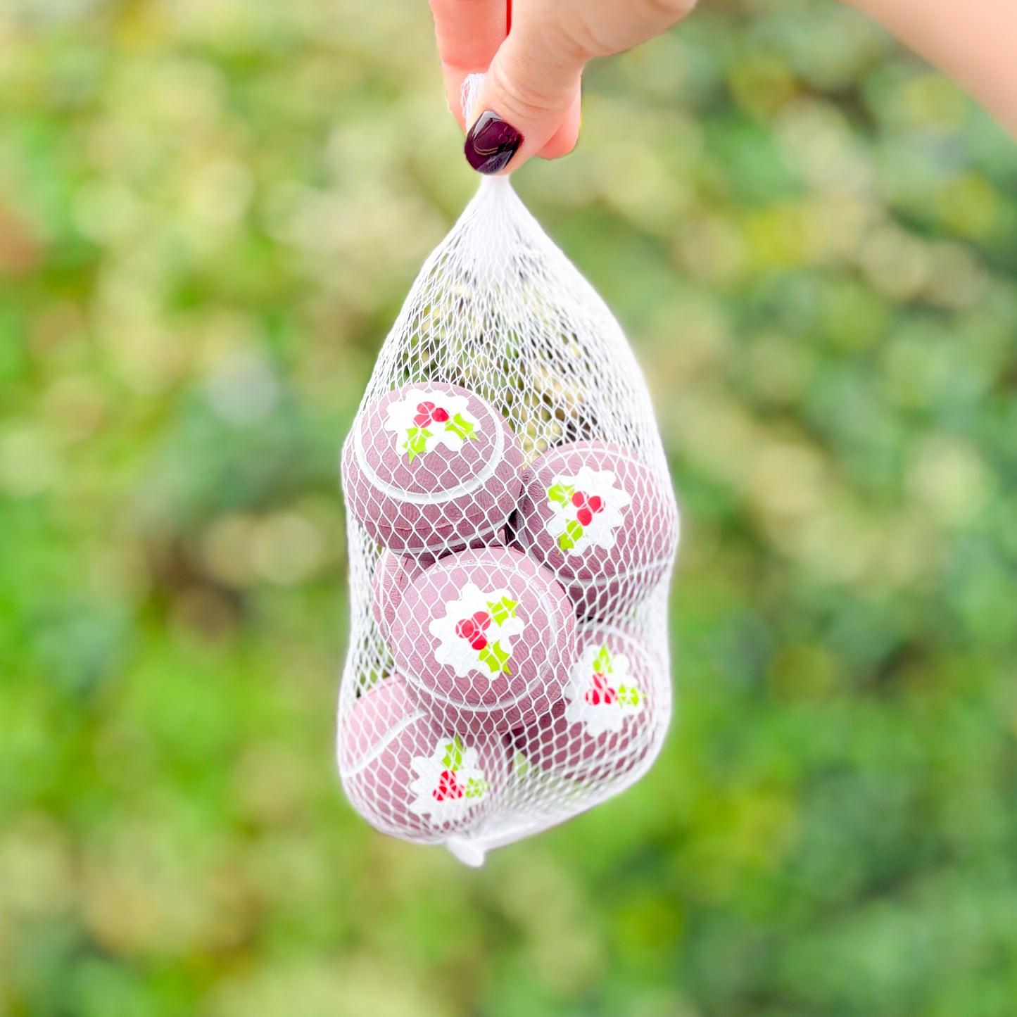 Christmas Rubber Bouncing Ball Toy | Pack of 6