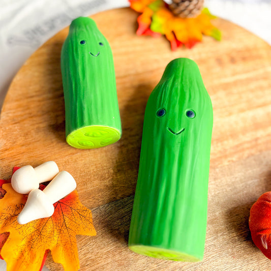 Foodie Faces Latex Toy | Cucumber | 2 Sizes