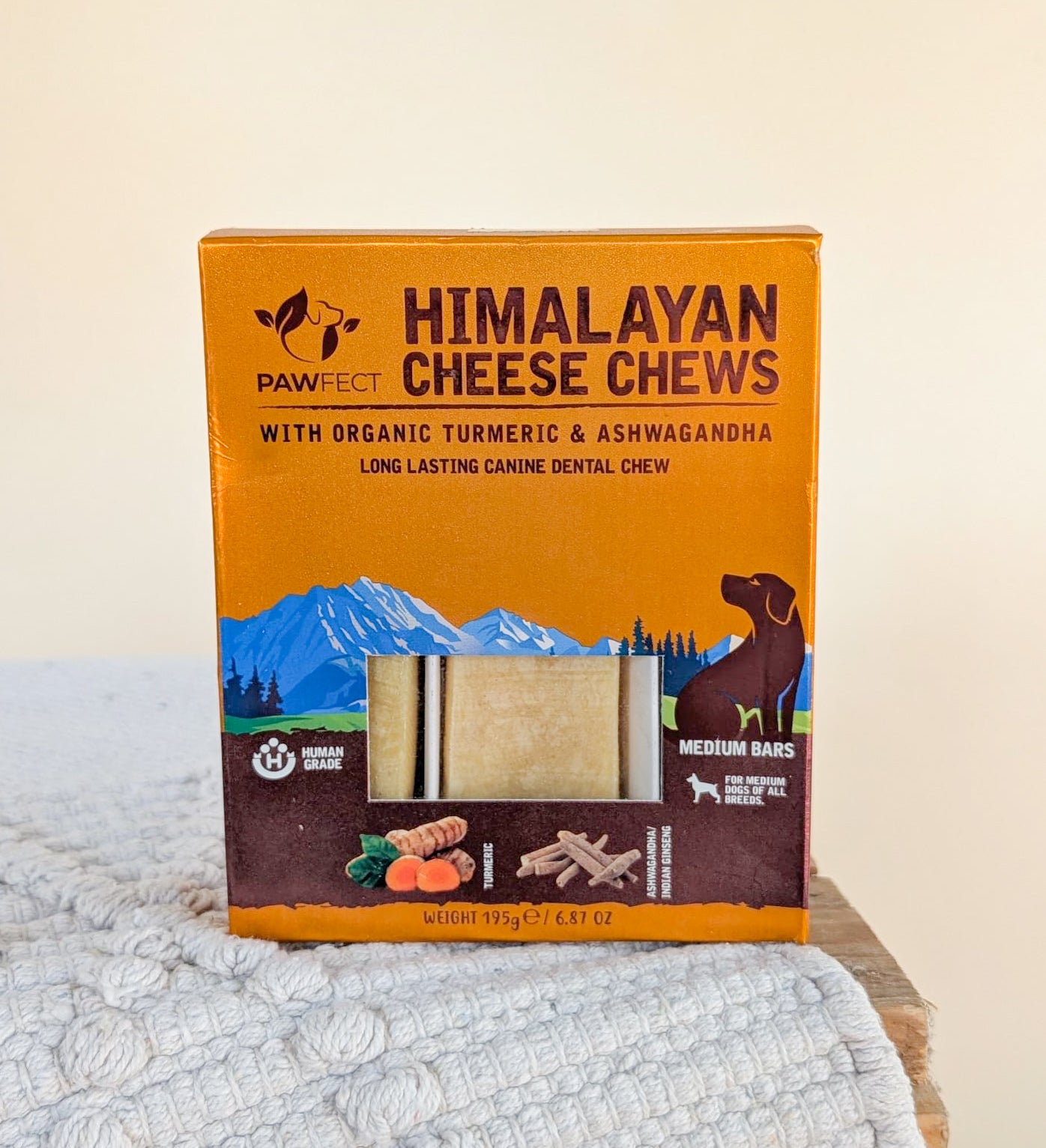 Pawfect Himalayan Yak Cheese Chews | Turmeric & Ashwagandha (3 pack) | 15% Off Tasty Tuesday (Alix's Choice)