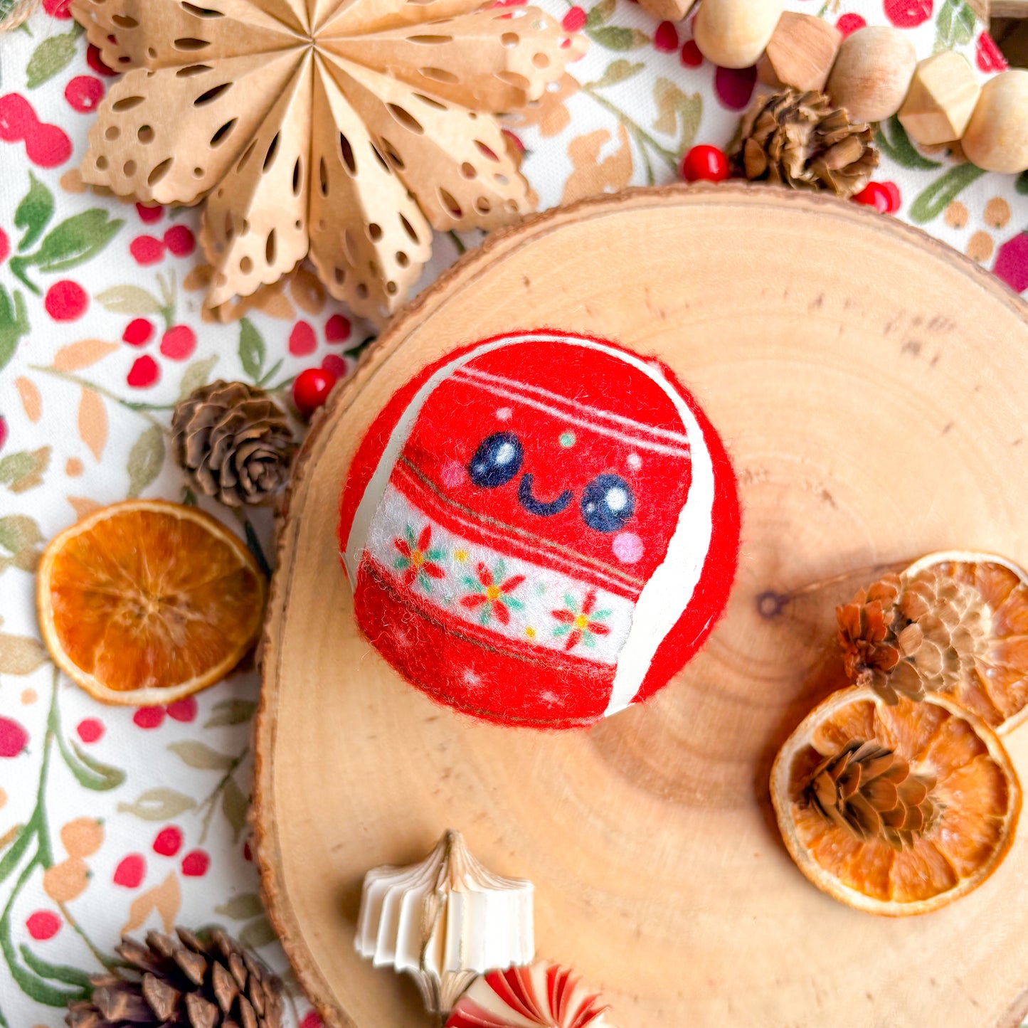 Christmas Tree Bauble | Tennis Ball Dog Toy