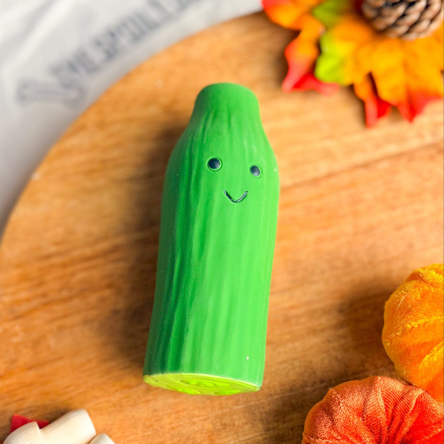 Foodie Faces Latex Toy | Cucumber | 2 Sizes