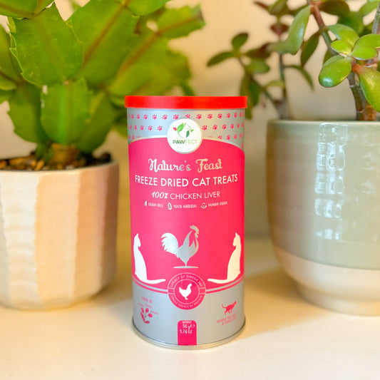 🐈 Pawfect Nature's Feast Freeze-Dried Cat Treats | 100% Chicken Liver 🐓