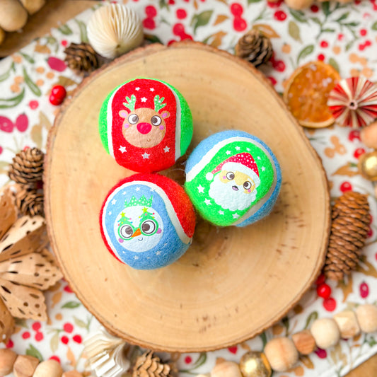 Christmas Festive Tennis Balls