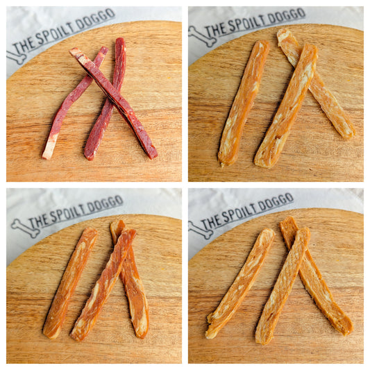 Marble Strips | Beef, Chicken, Rabbit or Salmon