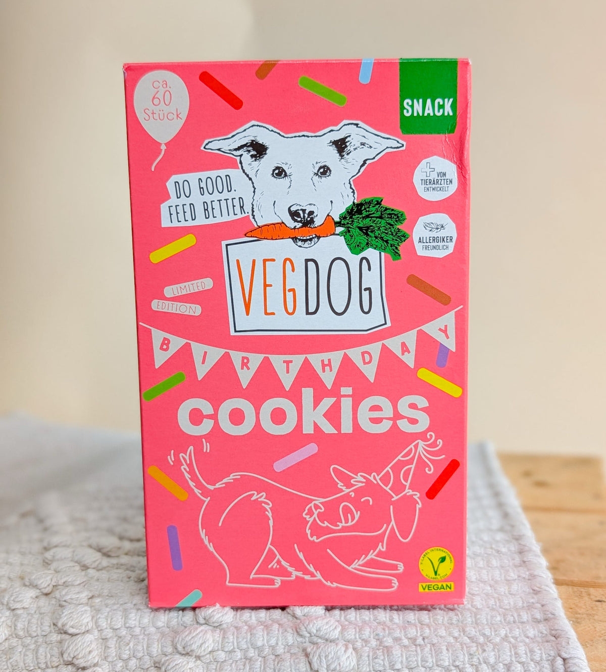VegDog Limited Edition Birthday Cookies