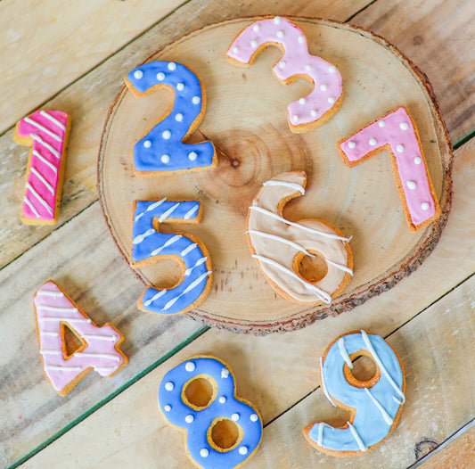 Birthday Numbers Iced Biscuits
