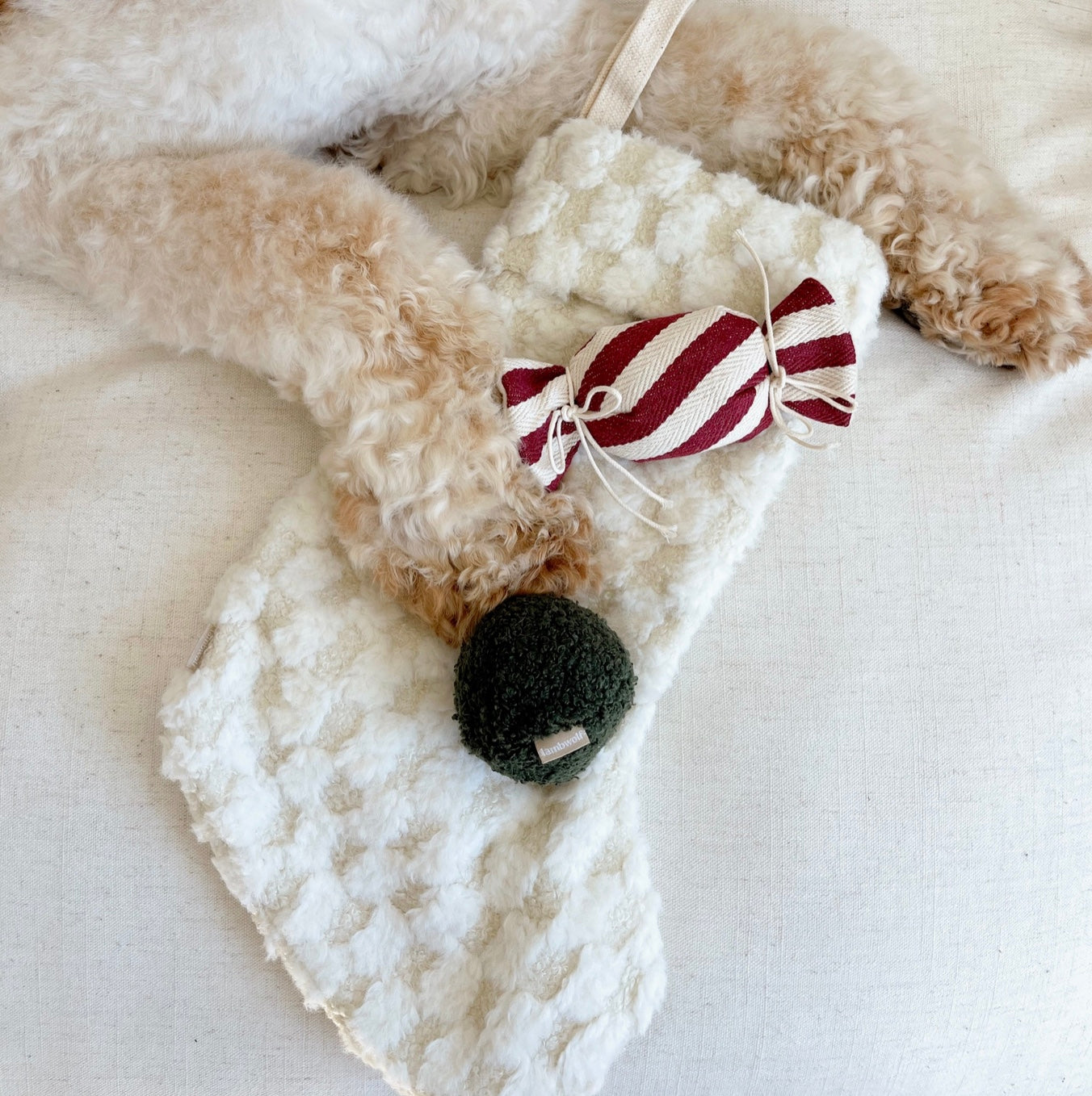 Lambwolf | Christmas Stocking | Interactive Enrichment Dog Toy