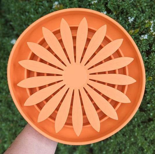 Petal Snuffle Enrichment Bowl | Tangerine