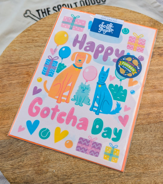 Edible "Gotcha Day" Card | Chicken Flavour