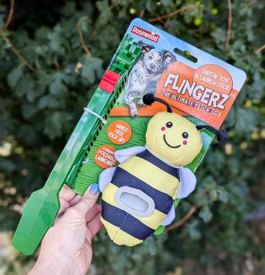 Flingerz Bee Throw Toy | The Ultimate Fetch Toy