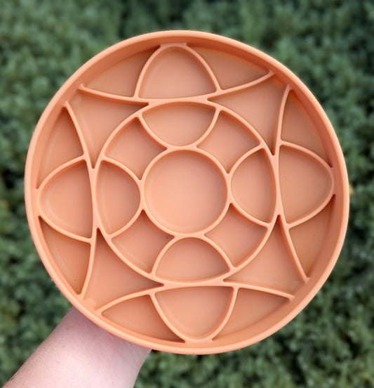 Coastal Charm "Sun Worshipper" Enrichment Bowl | Terracotta