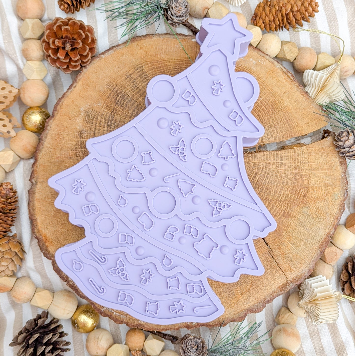 Christmas Christmas Tree Slow Feeder Lick Mat Combo | Periwinkle