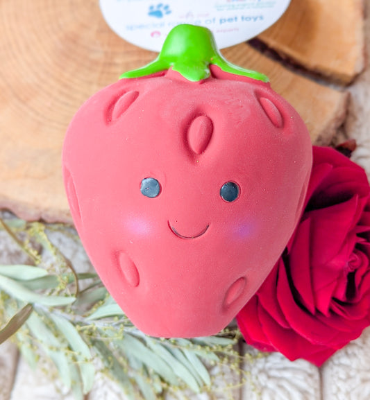 Foody Faces Latex Toy | Strawberry