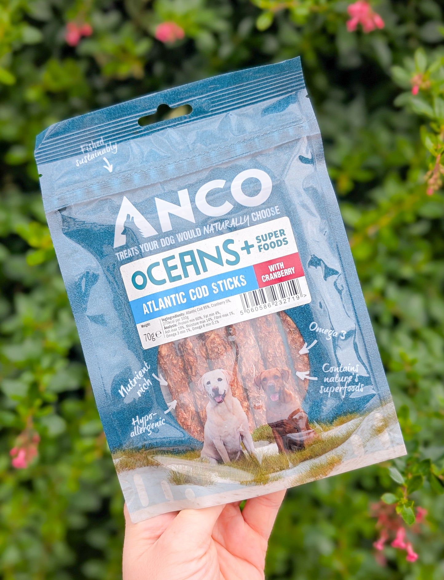 Anco Oceans+ Atlantic Cod Stick with Cranberry